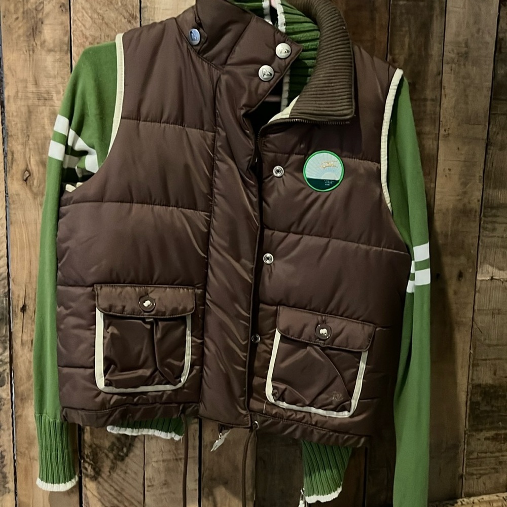Roxy sweater and matching vest.  Vest is size M sweater is L